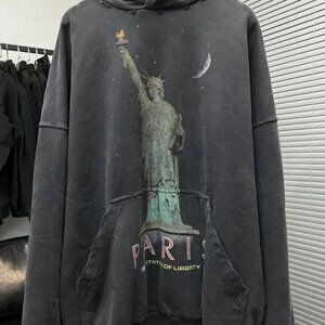 Balenciaga Black Paris Liberty Hoodie